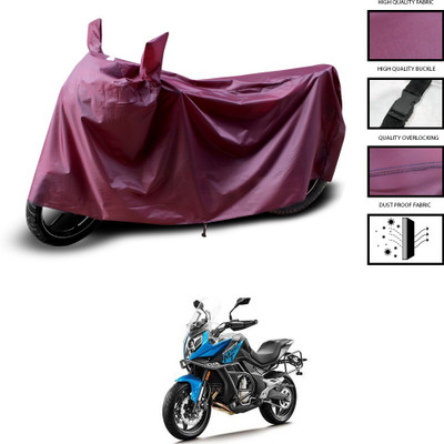 CODOKI Waterproof Two Wheeler Cover for CFMoto(650MT, Maroon)