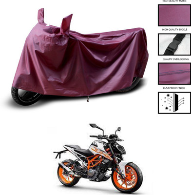 CODOKI Waterproof Two Wheeler Cover for KTM(390 Duke, Maroon)