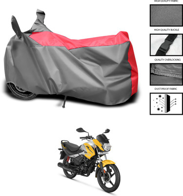 CODOKI Waterproof Two Wheeler Cover for Hero(Passion Plus, Grey, Blue)