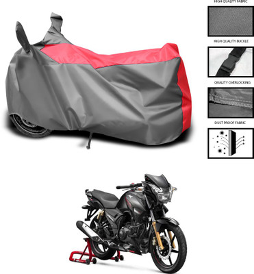 CODOKI Waterproof Two Wheeler Cover for TVS(Apache RTR 160, Grey, Blue)