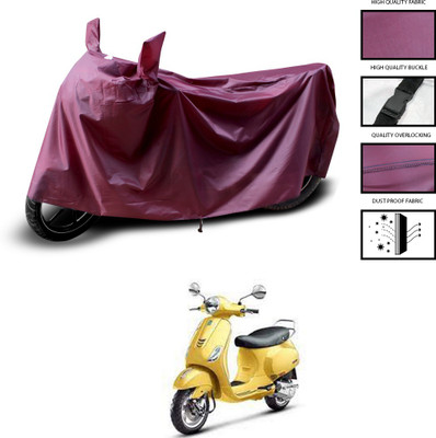 PAGORA Waterproof Two Wheeler Cover for Piaggio(VXL 125 BS6, Maroon)