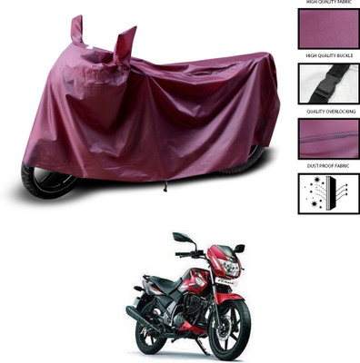 PAGORA Waterproof Two Wheeler Cover for TVS(Flame SR125, Maroon)