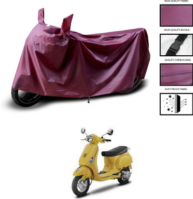 PAGORA Waterproof Two Wheeler Cover for Piaggio(Vespa LX 125, Maroon)