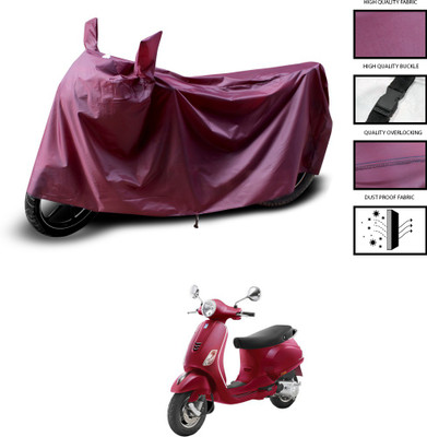 PAGORA Waterproof Two Wheeler Cover for Vespa(ZX 125, Maroon)