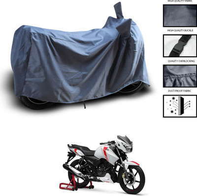 CODOKI Waterproof Two Wheeler Cover for TVS(Apache 150, Grey)