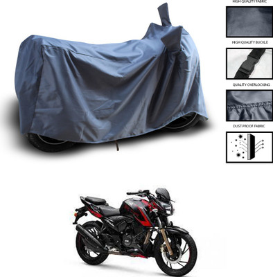 CODOKI Waterproof Two Wheeler Cover for TVS(Apache RTR 200 4V, Grey)