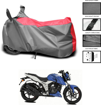 PAGORA Waterproof Two Wheeler Cover for TVS(Apache RTR 160 4V, Grey)