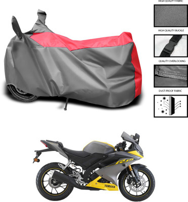 CODOKI Waterproof Two Wheeler Cover for Yamaha(YZF R15 V3.0, Grey, Blue)