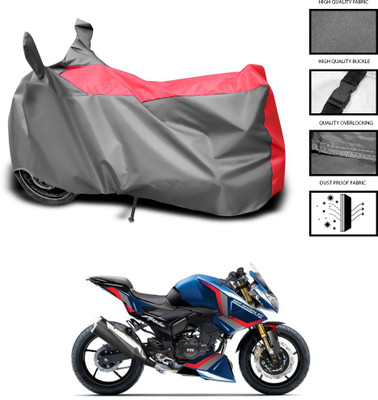 CODOKI Waterproof Two Wheeler Cover for TVS(Apache RTR 180, Grey, Blue)
