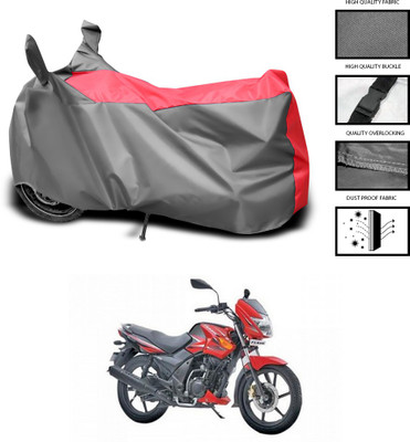 CODOKI Waterproof Two Wheeler Cover for TVS(Flame DS 125, Grey, Blue)