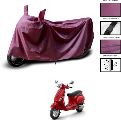 CODOKI Waterproof Two Wheeler Cover for Piaggio(Vespa LX, Maroon)