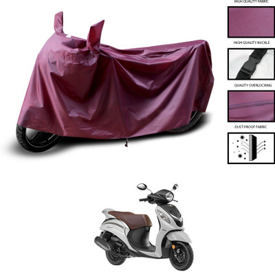 PAGORA Waterproof Two Wheeler Cover for Yamaha(Fascino, Maroon)