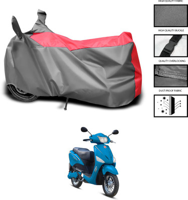 CODOKI Waterproof Two Wheeler Cover for Hero(Electric Optima, Grey, Blue)