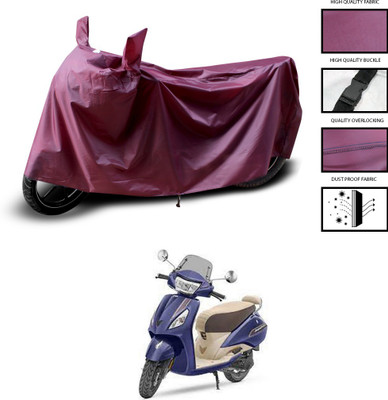 PAGORA Waterproof Two Wheeler Cover for TVS(Jupiter, Maroon)