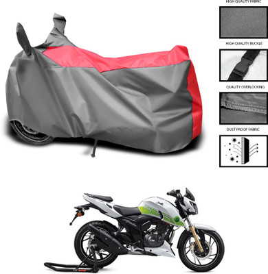 PAGORA Waterproof Two Wheeler Cover for TVS(Apache RTR 200 Fi E100, Grey)
