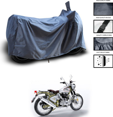 CODOKI Waterproof Two Wheeler Cover for Royal Enfield(Bullet Trials 500, Grey)