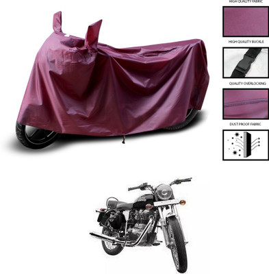 CODOKI Waterproof Two Wheeler Cover for Royal Enfield(Electra Delux, Maroon)