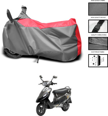 CODOKI Waterproof Two Wheeler Cover for TVS(Scooty Pep+, Grey, Blue)