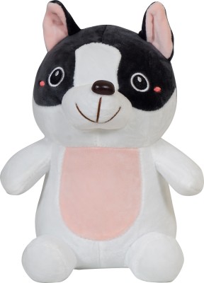 ULTRA Cute Soft Dog Toy 10 inch (white & pink)  - 6 inch(White)