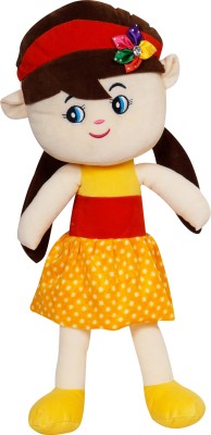ULTRA Cute Soft Doll-1 Toy 20 inch (Yellow)  - 6 inch(Yellow)