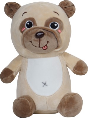 ULTRA Cute Soft Dog With SmileToy 10 inch (Brown)  - 10 inch(Brown)