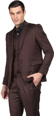 ARROW Single-breasted Solid Men Suit