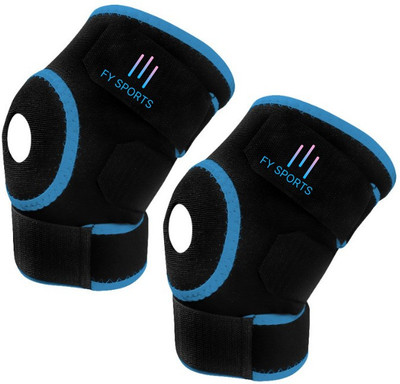 FY Sports Hinged Knee Support Braces for Men/Women NonSlip Silicone Gel for Running Sports Knee Support