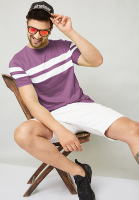 Consensus Colorblock Men Round Neck Reversible Multicolor T-Shirt
