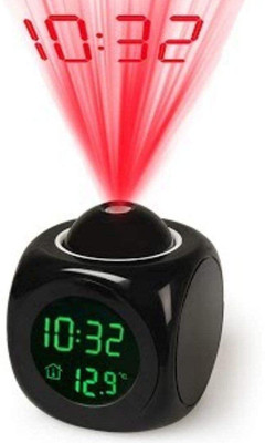 RHONNIUM Digital Black Clock