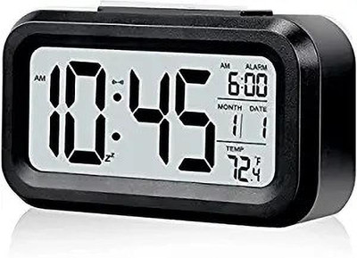 RHONNIUM Digital Black Clock