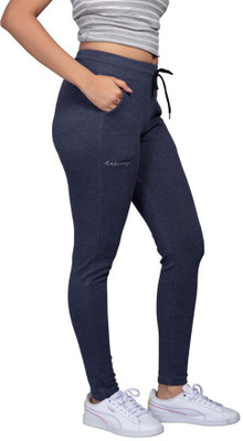 CKLSTORE Solid Women Blue Track Pants