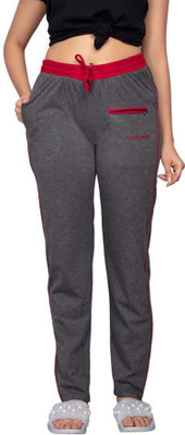 CKLSTORE Self Design Women Black Track Pants