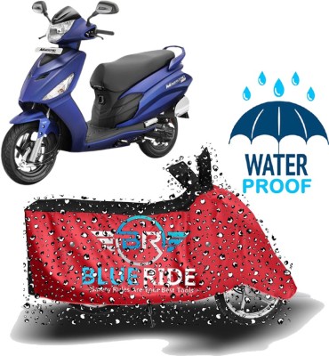 BLUERIDE Two Wheeler Cover for Hero(Maestro Edge, Red, Black)