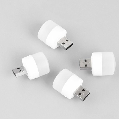 RHONNIUM Energy Saving Electric Light Socket USB Bulb LED -4 PcXI38 Energy Saving Electric Light Socket USB Bulb LED Led Light(White)