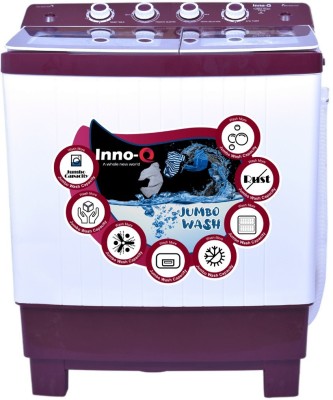 Inno-Q 7.5 kg Semi Automatic Top Load Purple, White(Turbo Wash - IQ-75SAHGTB Glass Finish) (Inno-Q)  Buy Online