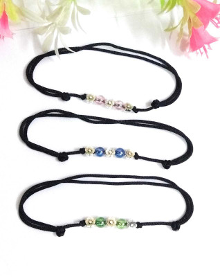 MANMORA Fabric Anklet(Pack of 3)