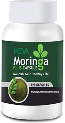 KEVA Moringa plus Capsules Strengthens Immune System and Detoxifies Body-120 Capsules(120 Capsules)