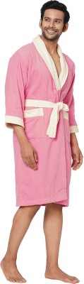 SPACES Pink Large Bath Robe(1 Bath Robe, For: Men & Women, Pink)