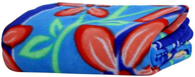 DCH Abstract, Printed Single Fleece Blanket for  Mild Winter(Polyester, Multicolor)