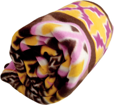 SIMAM 3D Printed Single Fleece Blanket for  AC Room(Polyester, Multicolor)