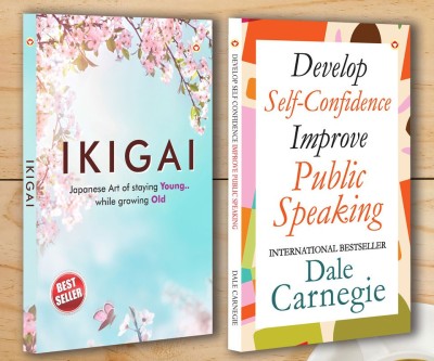 Best Motivational Books In English - Ikigai + Develop Self Confidence Improve Public Speaking(Hardcover, Keira Miki, Dale Carnegie)