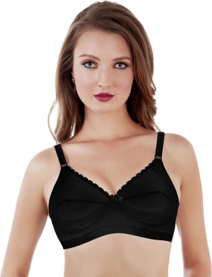 arolisa Women Full Coverage Non Padded Bra(Black)