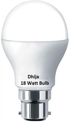 Dhija 18 W Basic Round B22 LED Bulb(White)