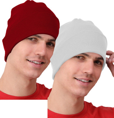THE BLAZZE Skull Cap Cap(Pack of 2)