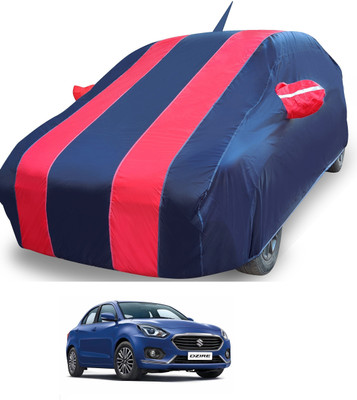 Auto Hub Car Cover For Maruti Suzuki Swift Dzire (With Mirror Pockets)(Red)