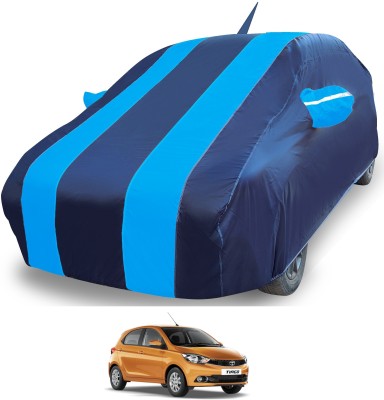 Auto Hub Car Cover For Tata Tiago (With Mirror Pockets)(Blue)