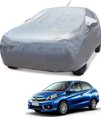 Auto Hub Car Cover For Honda Amaze (With Mirror Pockets)(Silver)