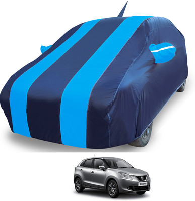 Auto Hub Car Cover For Maruti Suzuki Baleno (With Mirror Pockets)(Blue)