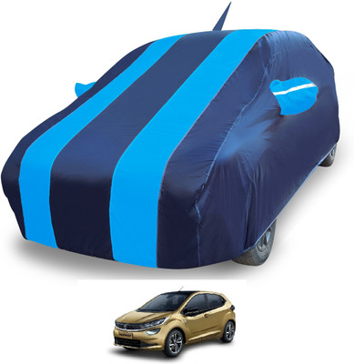 Auto Hub Car Cover For Tata Altroz (With Mirror Pockets)(Blue)
