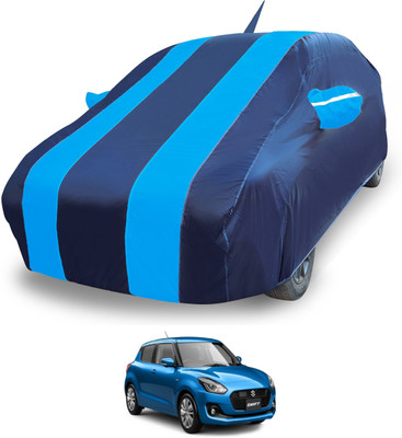 Auto Hub Car Cover For Maruti Suzuki Swift (With Mirror Pockets)(Blue)